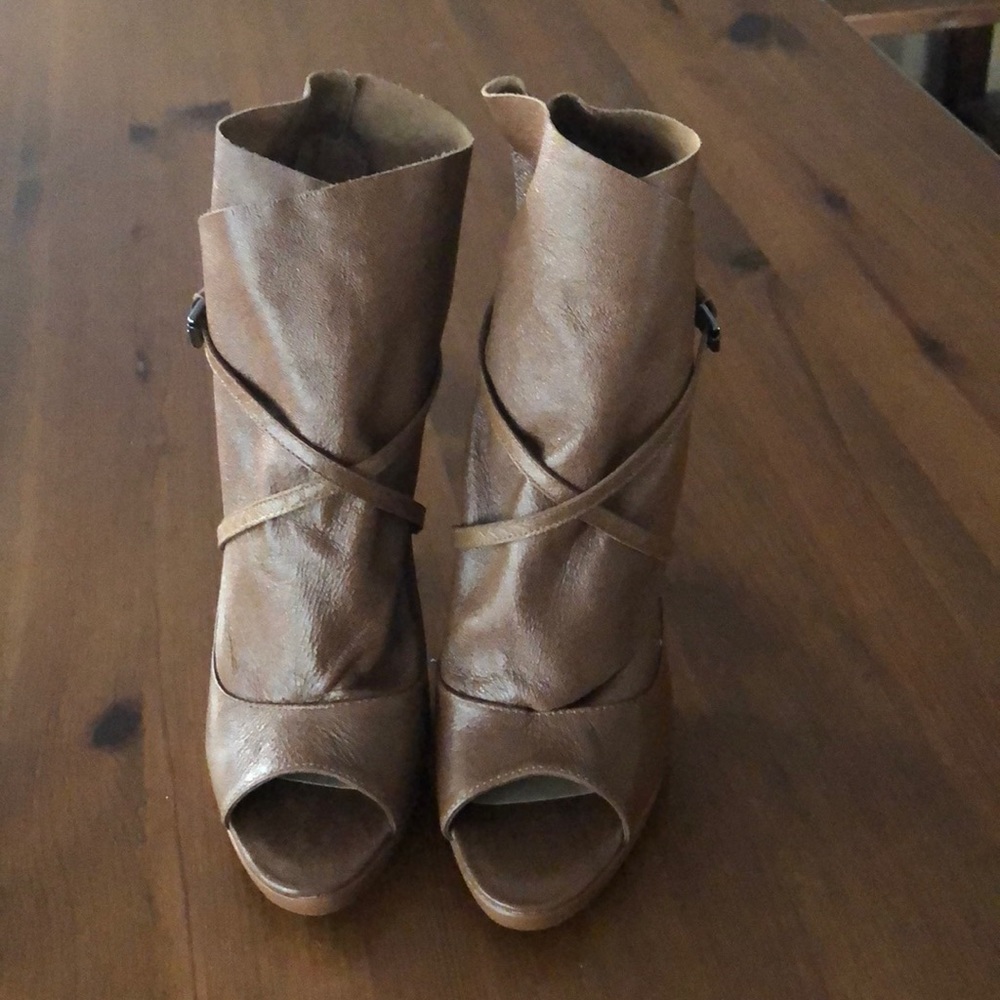 Ankle bootie heels